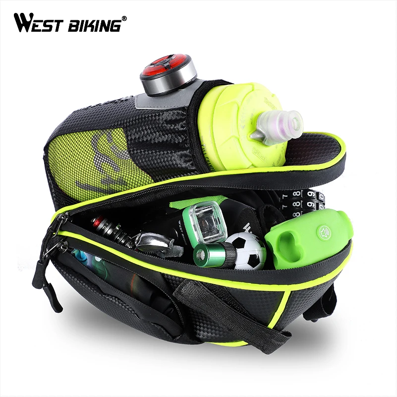Велосумка WEST BIKING водонепроницаемая светоотражающая на заднее сиденье
