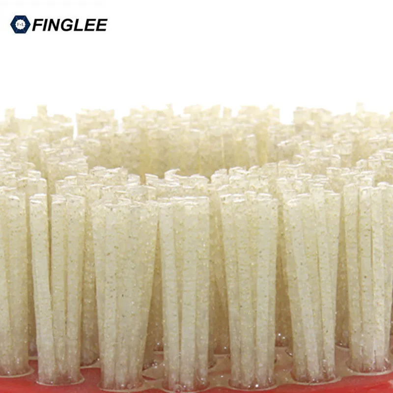 Алмазная абразивная щетка Finglee с кольцом 4 5/110 мм M14 отделка из кожи|abrasive brush|diamond