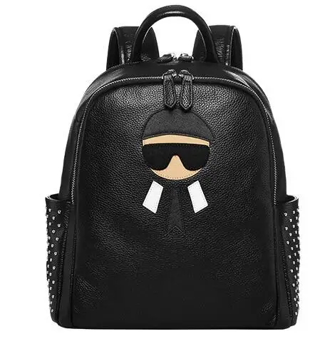 Однотонный детский школьный ранец Joyloading из натуральной кожи с мультяшным