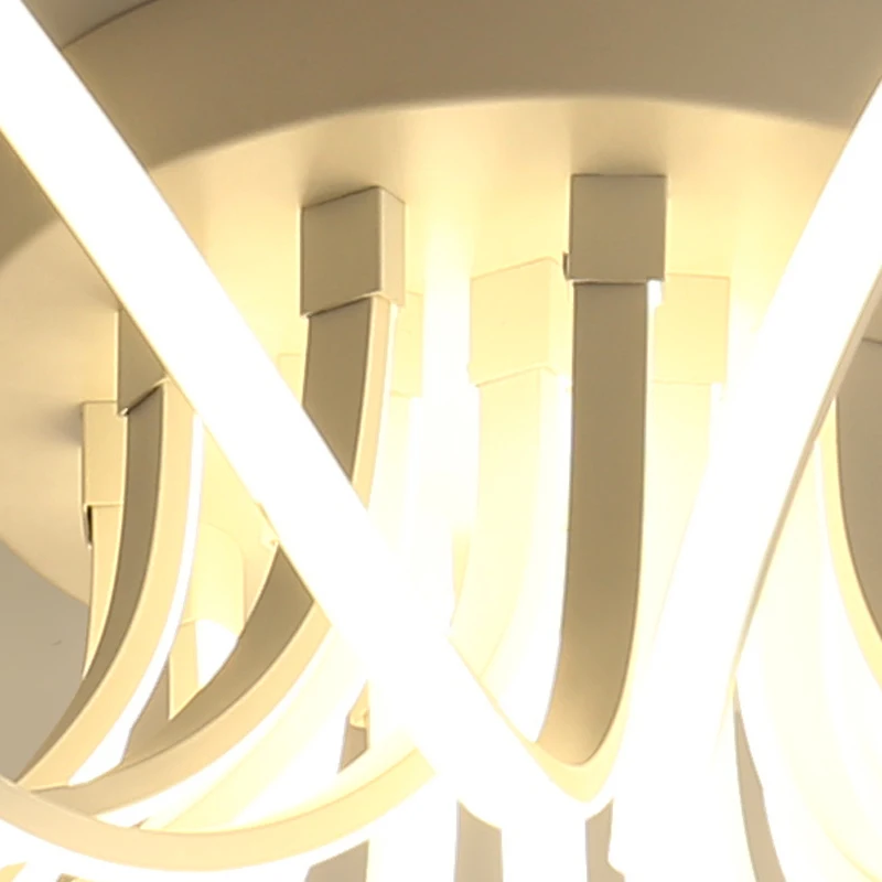 

Simple modern white aluminum acrylic LED ceiling lamp Nordic creative chrysanthemum design living room decoration ceiling light