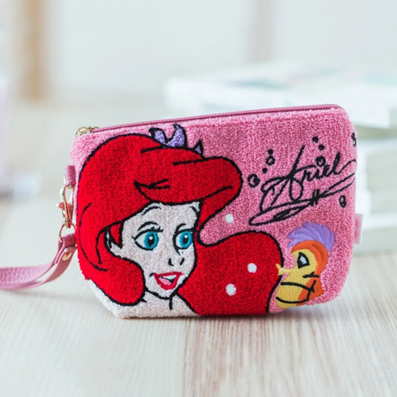 B Disney плюшевые кошельки мультфильм Минни Маус Алиса Русалочка девочка игрушка портативная макияжная Сумка милая девочка игрушка сумка многофункциональный кошелек для монет - Цвет: B