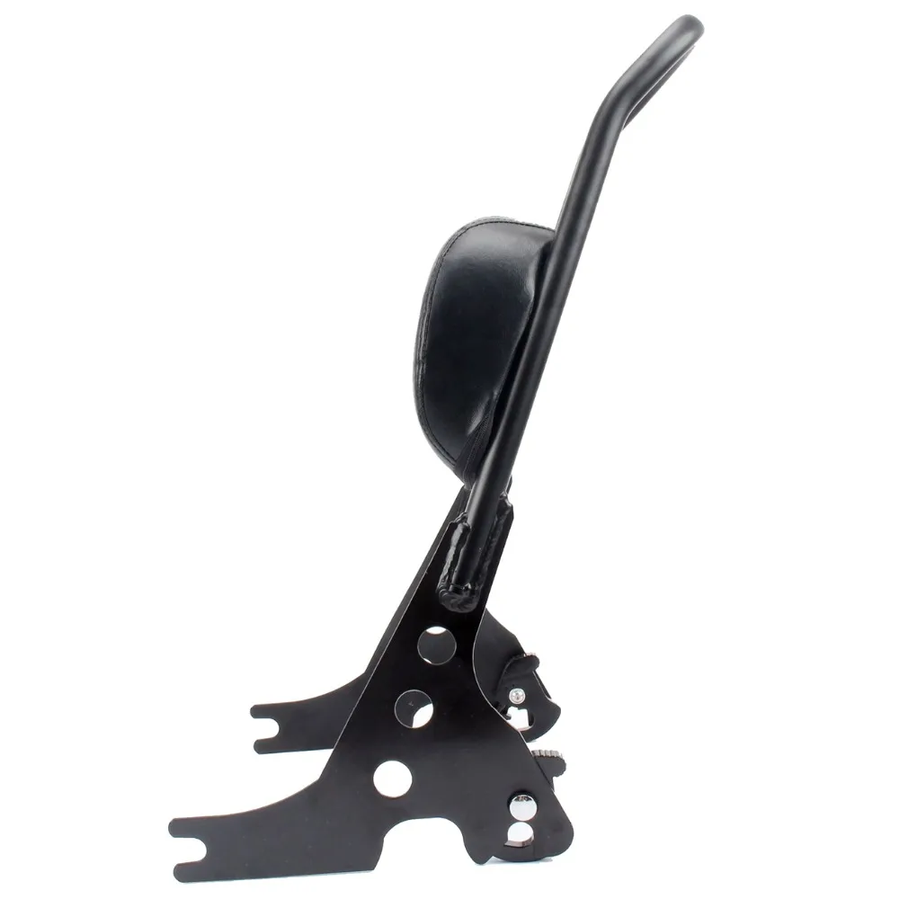 Motorcycle Rear Passenger Seat Backrest Sissy Bar Detachable Docking Hardware Pad Kit For 04-lather Harley Sportster 883 1200 XL |