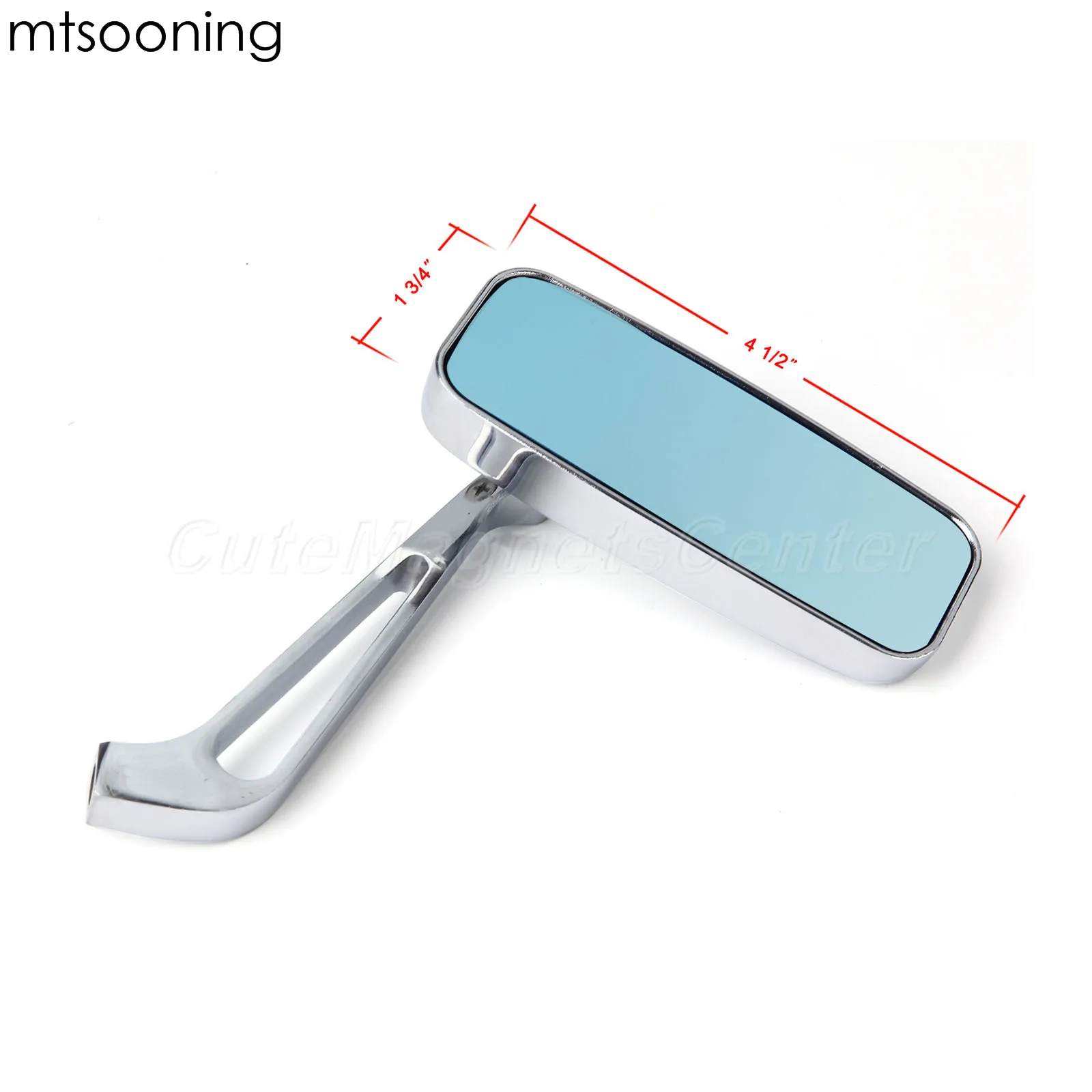 Мотоциклетные зеркала заднего вида mtsooning хромированное квадратное Выпуклое
