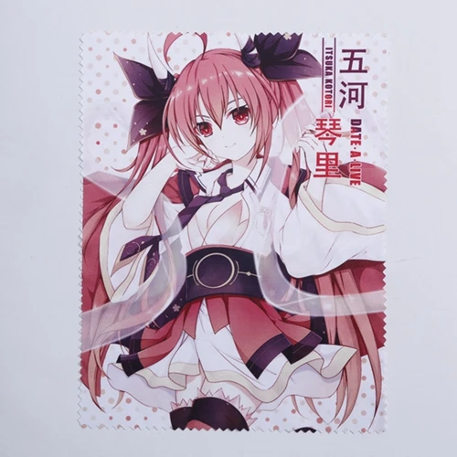 Itsuka Kotori Аниме JK Япония Дата живой очки линзы очки чистая ткань Tokisaki Kurumi Yoshino очиститель экрана ноутбука очистки подарок - Цвет: Itsuka Kotori