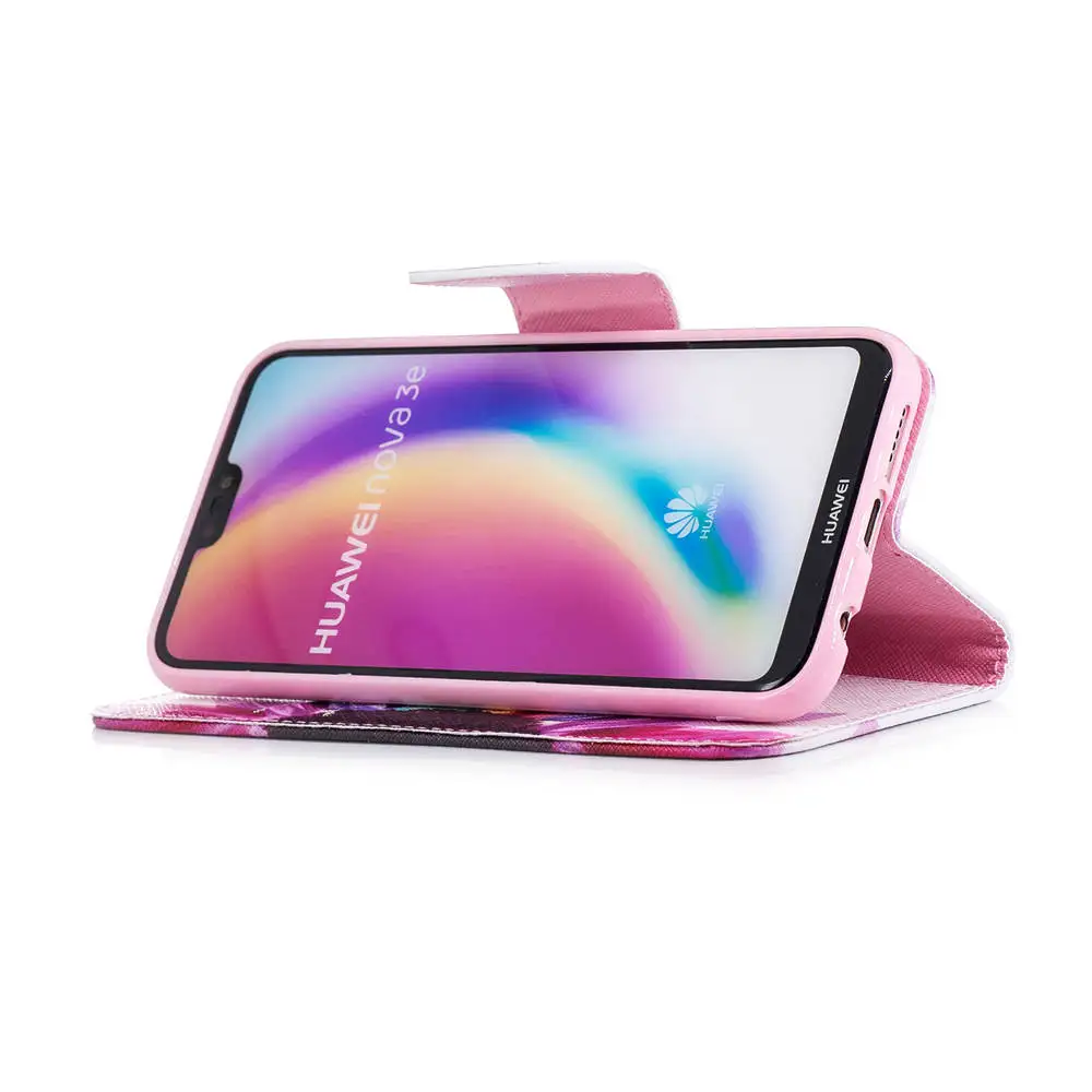 Чехлы для huawei P20 Lite Global ANE-L21 ANE-L22 книга флип бумажник P20Lite 32 64 GB TPU полный корпус |