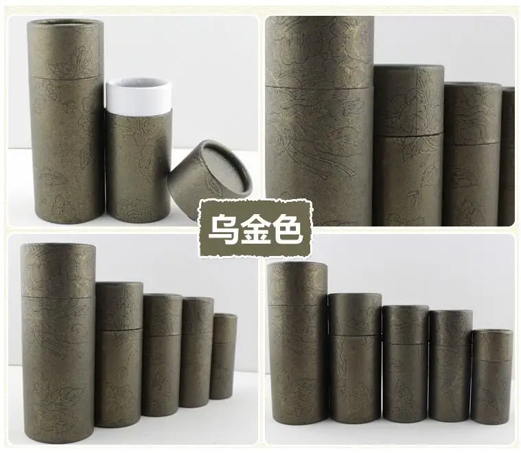 black gold 10 шт картонная коробка из крафт-бумаги, коробка для ювелирных изделий, Косметическая Подарочная коробка, бутылки для эфирного масла, упаковочная коробка - Цвет: black gold