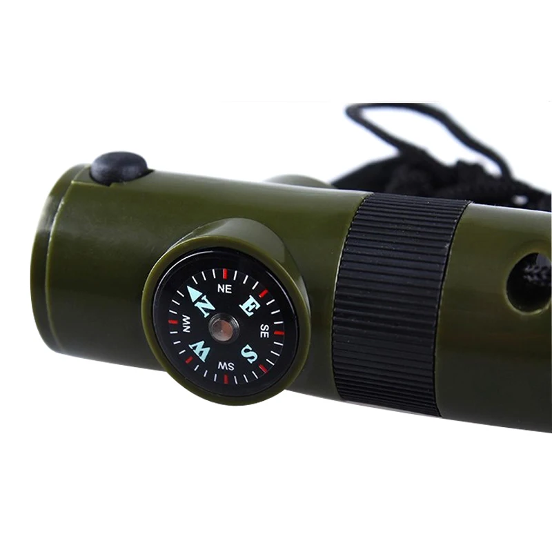 Открытый EDC 7 в 1 Многофункциональный Военный набор для выживания увеличительное