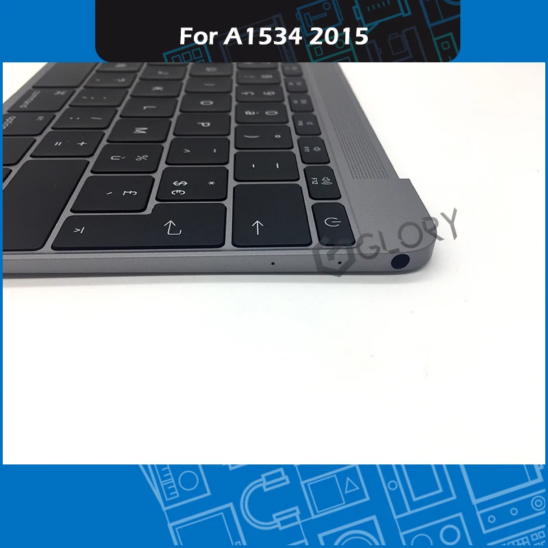 

Space Grey A1534 Top Case assembly 613-01195-B for Macbook Retina 12" A1534 Top Case with French Keyboard Early 2015 MF855 MF865