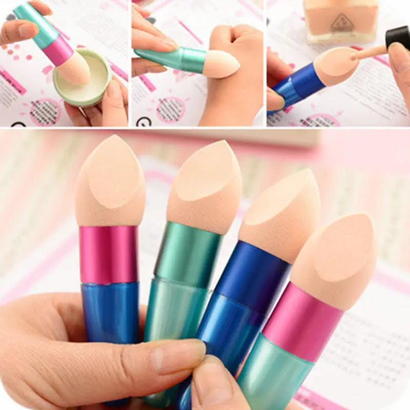 

Multicolor Liquid Cream Foundation Concealer Sponge Lollipop Brush Women Cosmetic Make Up Brushes Beauty Tools New