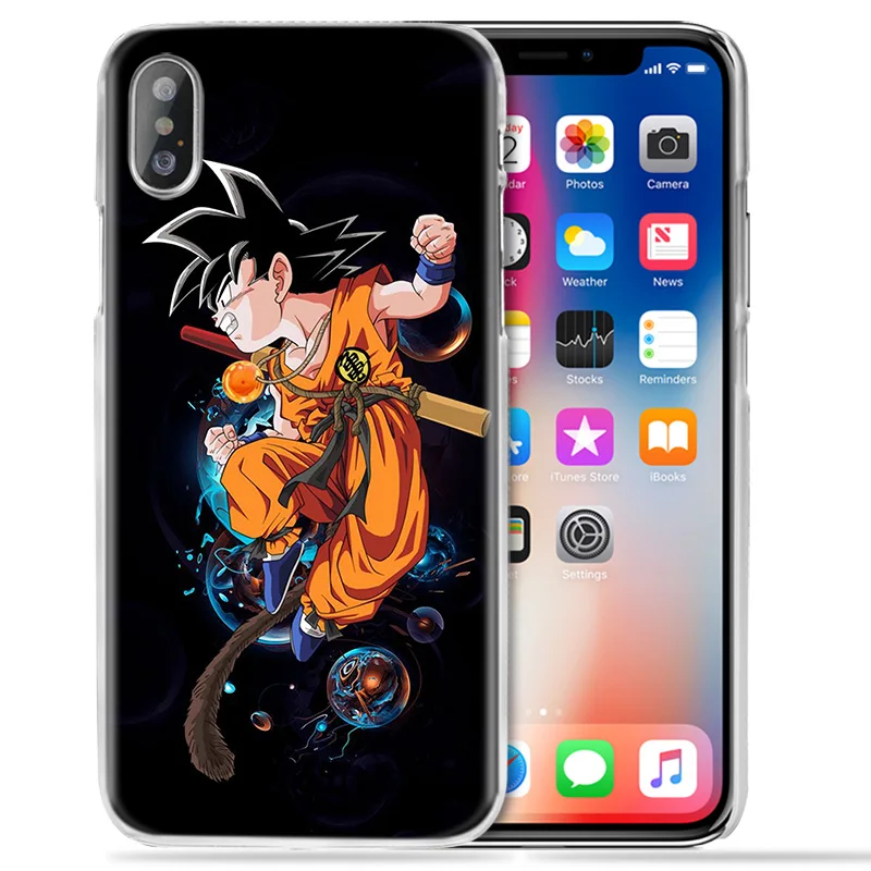 Чехол Naruto Dragon Ball для iPhone XS Max XR X 10 7S 8 6 6S Plus 5S SE 5 4S 4 5C 6+ 6S+ 7+ 11 жесткий чехол для телефона с аниме