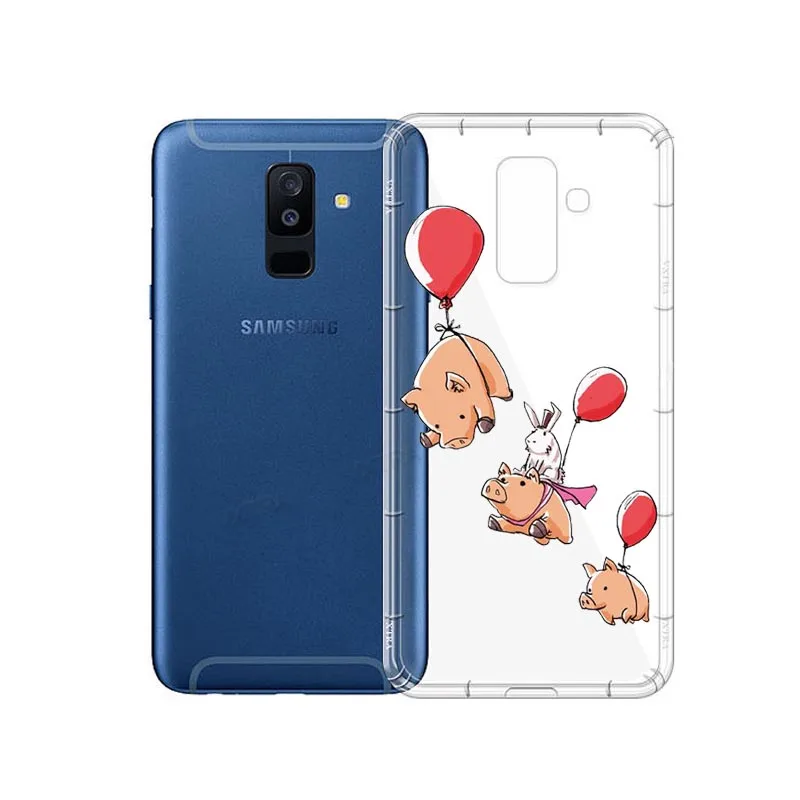 Забавные милые мягкие силиконовые чехлы из ТПУ для Samsung S6 S7 S8 S6Edge S8Plus NOTE9 2 3 4 5