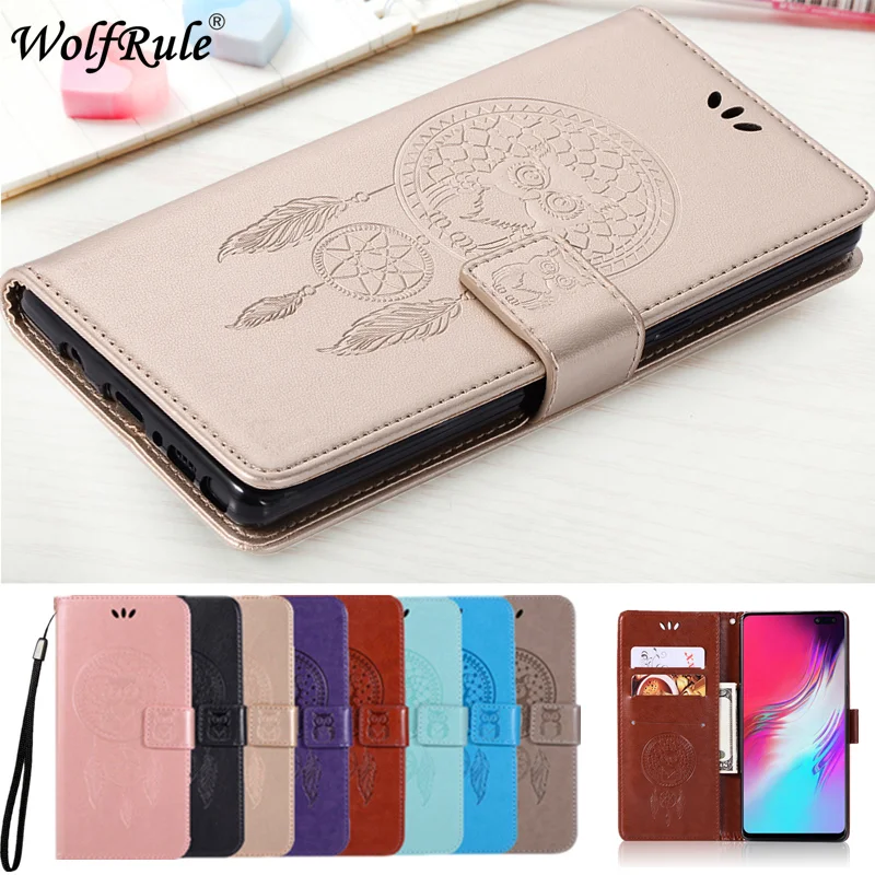 

For Cover Samsung Galaxy S10 5G Case Owl Flip Wallet Leather Cover For Samsung S10 5G Luxury Phone Bag Case For Samsung S10 6.7"