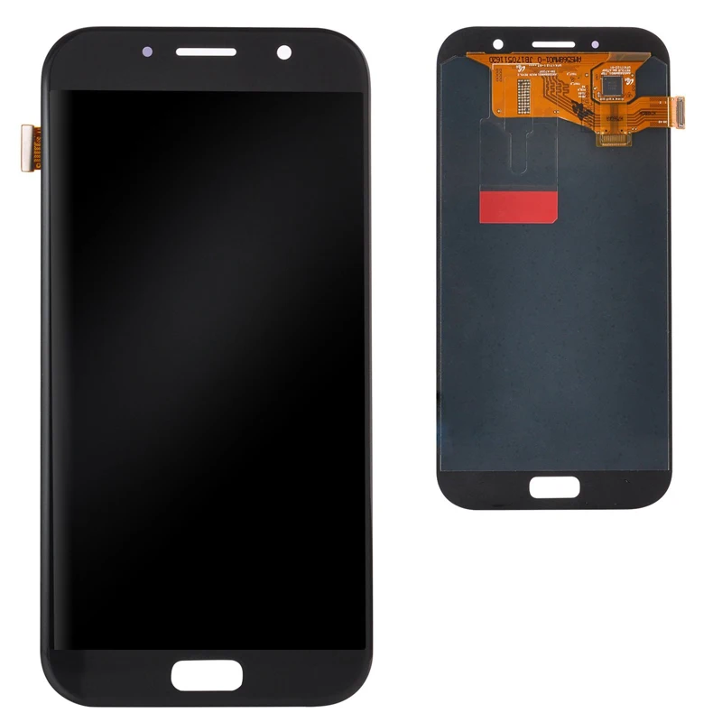 AMOLED/TFT для Samsung Galaxy A7 A720 sm-a720f A720M A720Y/DS ЖК-дисплей сенсорный экран сборка Регулируемая яркость