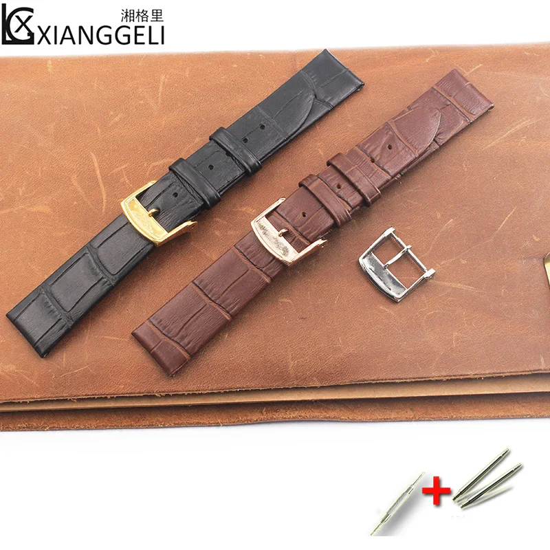 Аксессуары для часов кожаный ремешок 13 мм 18 20 Longines Ультратонкий браслет мужских и