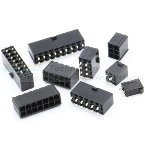 10 шт.лот 5569 4,2 мм Черный Автомобильный проводной разъем, прямой женский 2 - 12 контактов для ПКкомпьютера, видеокарты ATX на плате