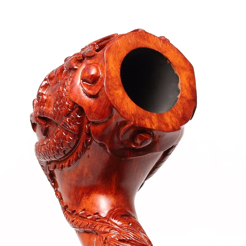Новинка 2020 курительная трубка ADOUS с китайским драконом ручная работа изогнутая 9
