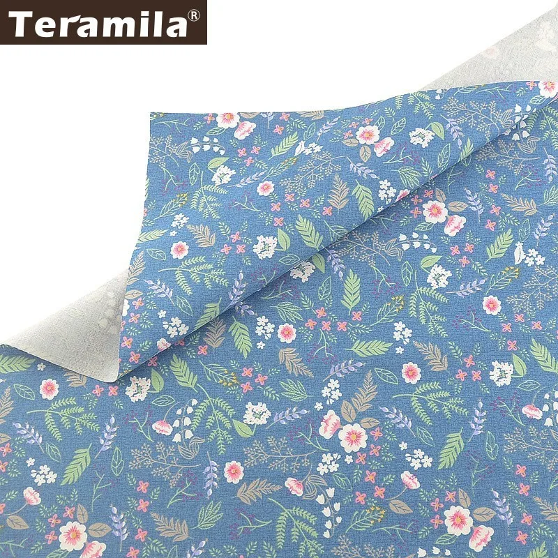 TERAMILA Telas, хлопок, ткань с цветочным принтом, стеганая Подушка, наволочка для подушки, ткань для шитья, сделай сам, 6 шт./40 см x 50 см, украшение для дома