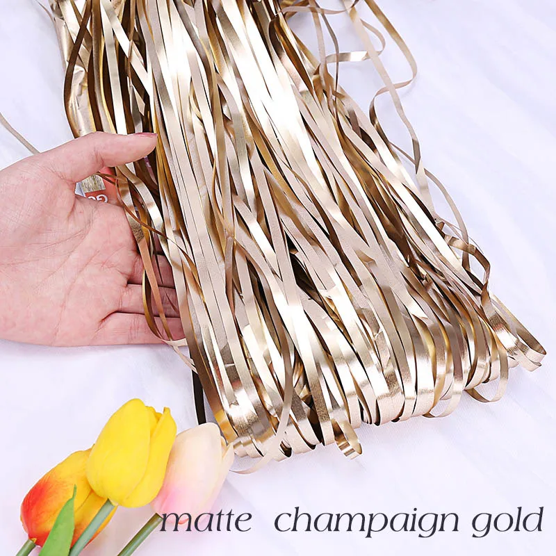 matte-champ gold Свадебный фон дождь занавес s мишура Фольга занавес день рождения фон Свадебные украшения Девушка Взрослые юбилей украшение стены - Цвет: matte-champ gold