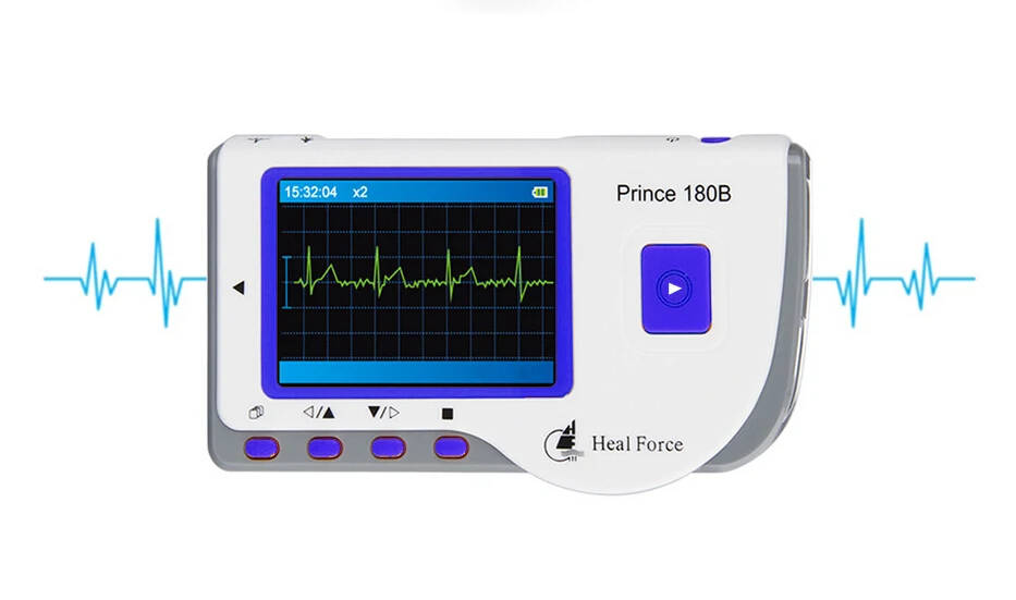 HEAL FORCE PRINCE 180B 180B1Handheld Easy ЭКГ портативный монитор сердца программное обеспечение для сна USB оксиметр зонд ox датчик CE проверка