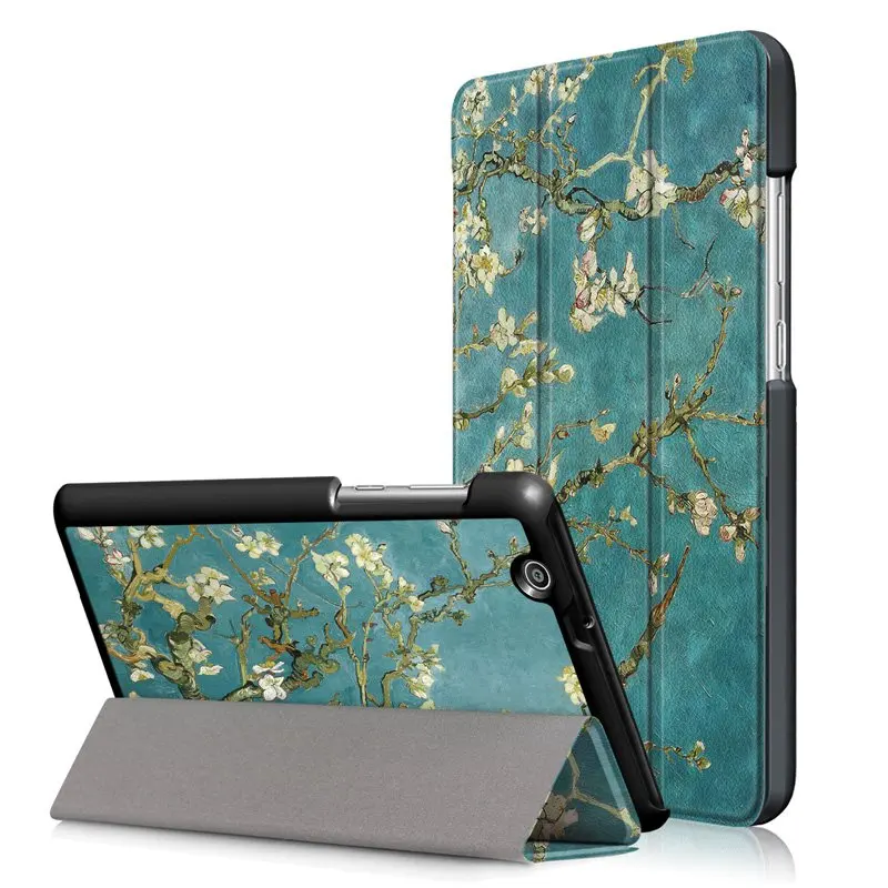 XH Тонкий магнитный складной чехол для huawei MediaPad T3 7,0 BG2-U01 Funda чехол для huawei MediaPad T3 7 3g версия Чехол+ пленка+ ручка - Цвет: XH