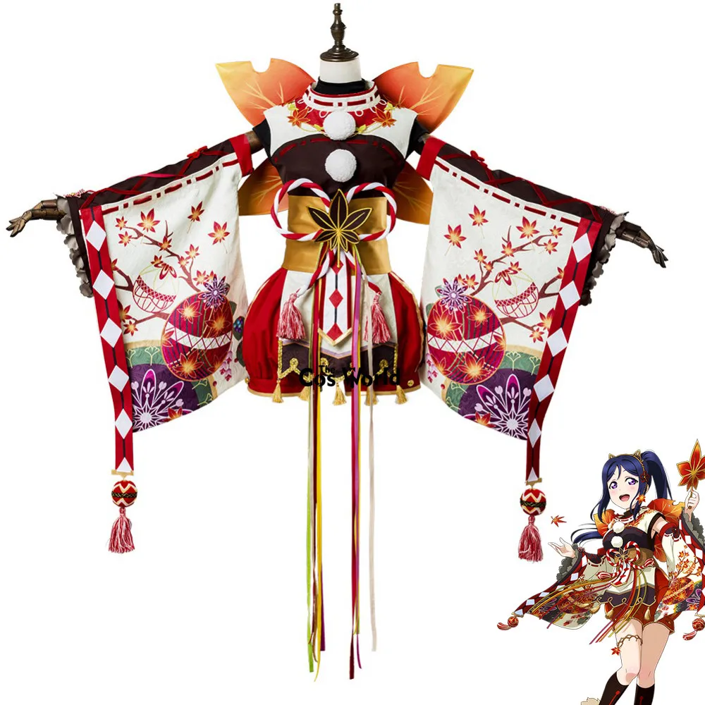Кимоно для косплея Love Live Sunshine Aqours кимоно из клена и красных листьев кэнана юката
