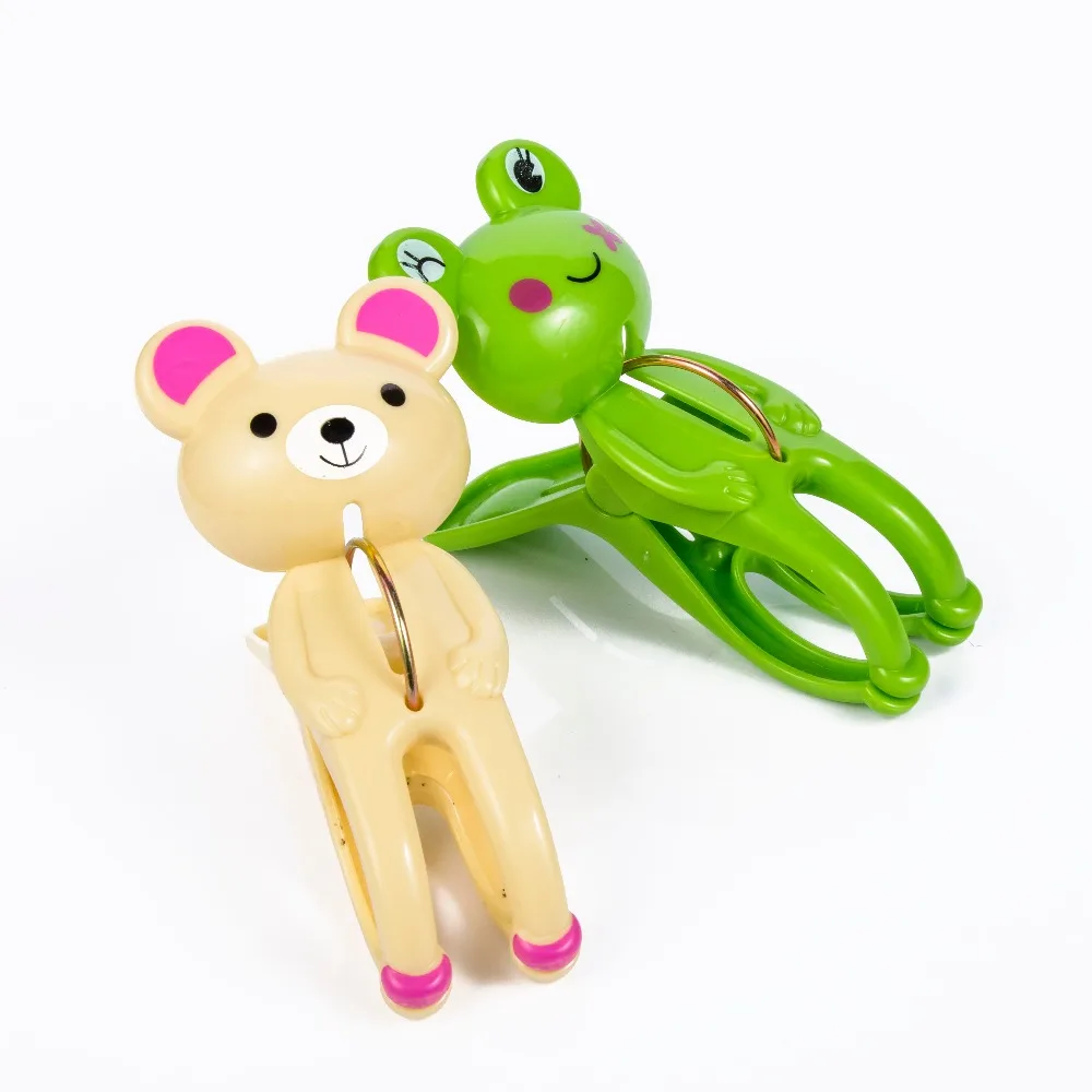 2 шт. вешалка для одежды лягушка медведь|Бельевые прищепки| |