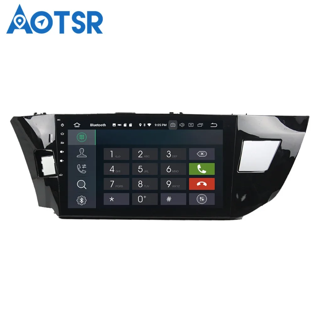Автомобильный DVD-плеер Aotsr Android 8 0 GPS-навигация для Toyota Corolla 2013-2016 мультимедийный
