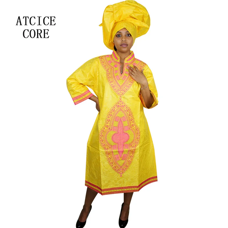 Африканские платья для женщин модный дизайн новый африканский базин вышитый