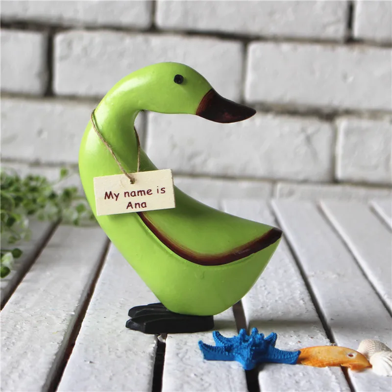 3 шт. творческие милые утки миниатюрные деревянные украшения для дома аксессуары