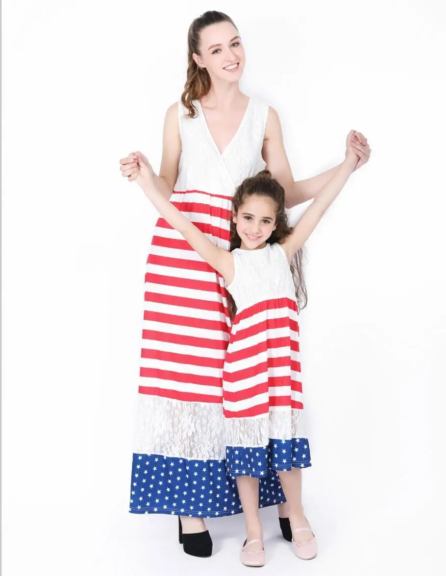 Одинаковая семейная одежда платье для мам и девочек сезон весна лето 2018