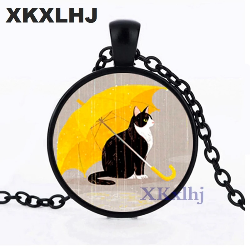 XKXLHJ милый маленький черный кот Пара Ожерелье мультфильм хорошо себя вел котенок
