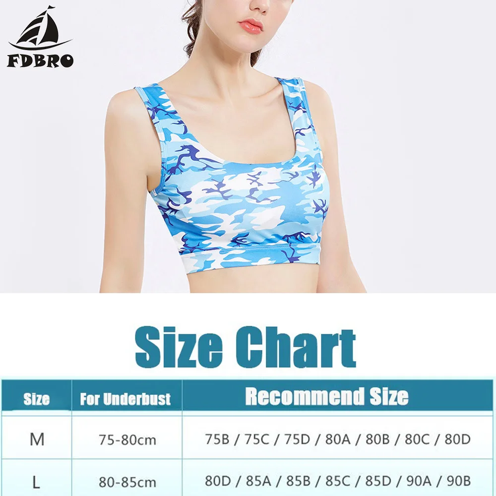 FDBRO женский спортивный бюстгальтер для йоги камуфляжный сексуальный задний