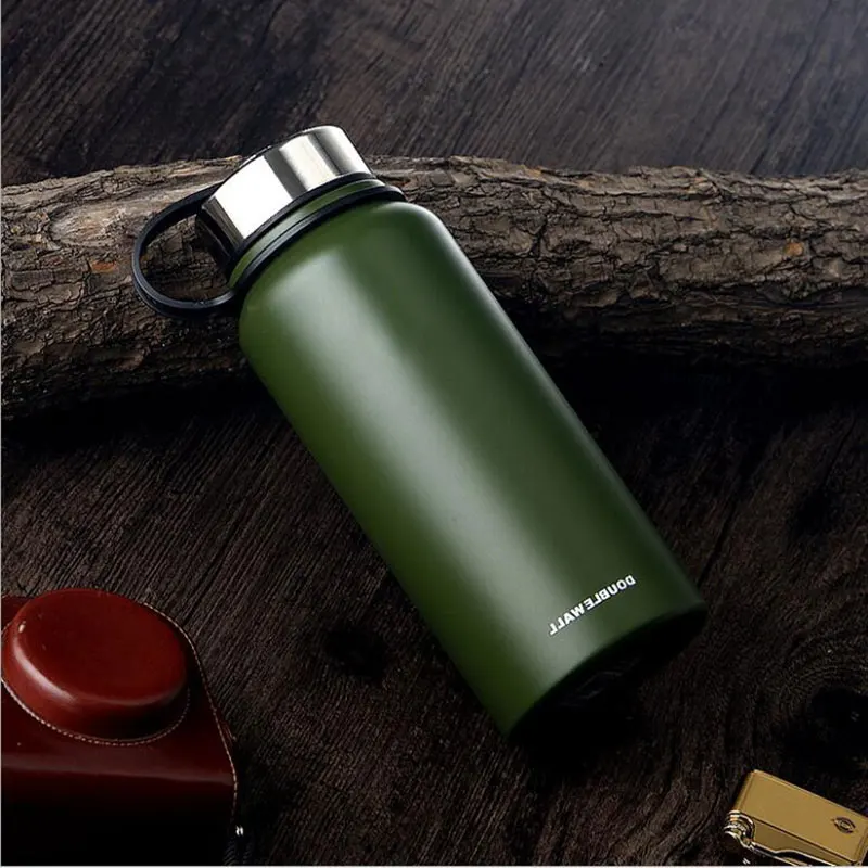 800ML High Quality Stainless Steel Vacuum Flask Thermal Cup Coffee Thermos Mug Water Bottle Sports with Handle Hot Sale | Дом и сад