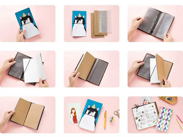 Ван Гог записная книжка еженедельник Bullet Journal Sketchbook путешественники ведро список ежедневных Kawaii школы Papeleria Planificador