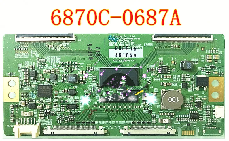 Для LG T Con 6870C 0687A логическая плата lcd tv большой размер маленькая пластина бар| |