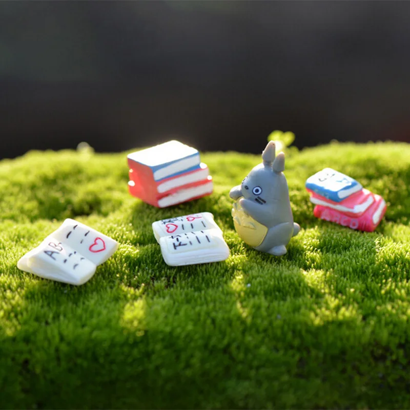 Статуэтка книга искусственное украшение миниатюрное мультяшное животное еда из