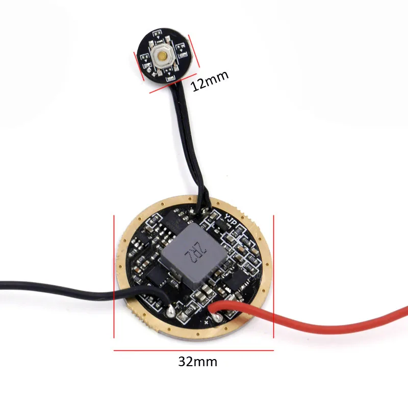 20 мм Cree XHP70.2 6 в светодиодный 32 мм повышающий драйвер 3,7 в-4,2 в 1-cell 6Mode печатная плата с боковым переключателем