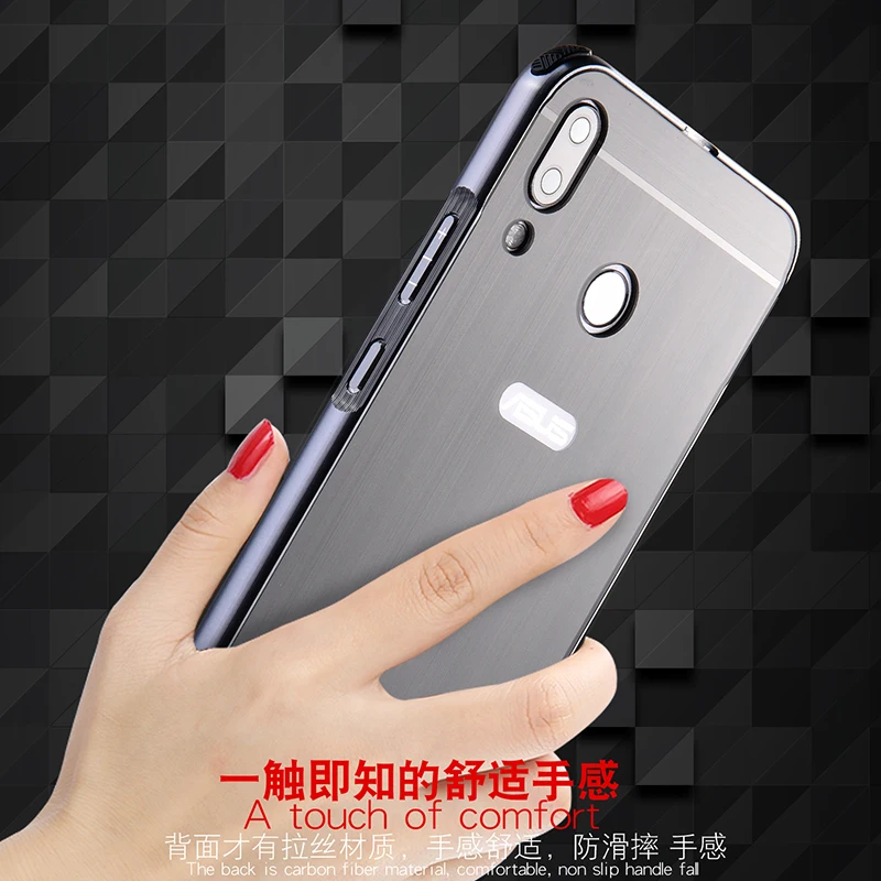 Алюминиевый Металл + PC чехол для Asus Zenfone 5Z/Zenfone 5 ZE620KL жесткая зеркальная гибридная