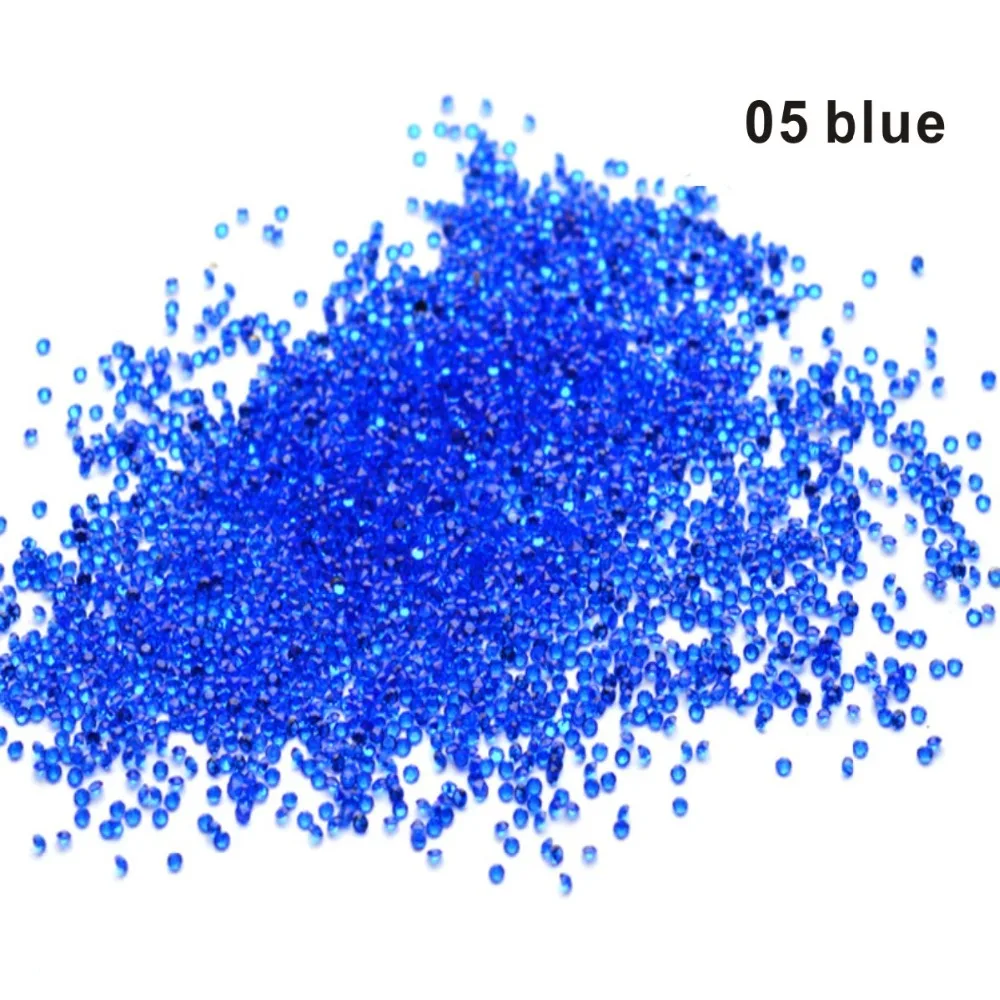 

3D Micro Diamond Rhinestone 14000pcs/pack DIY Crystal Flat Back Colorful Accessories Nail Art Decoration Tool 12Color for Choice