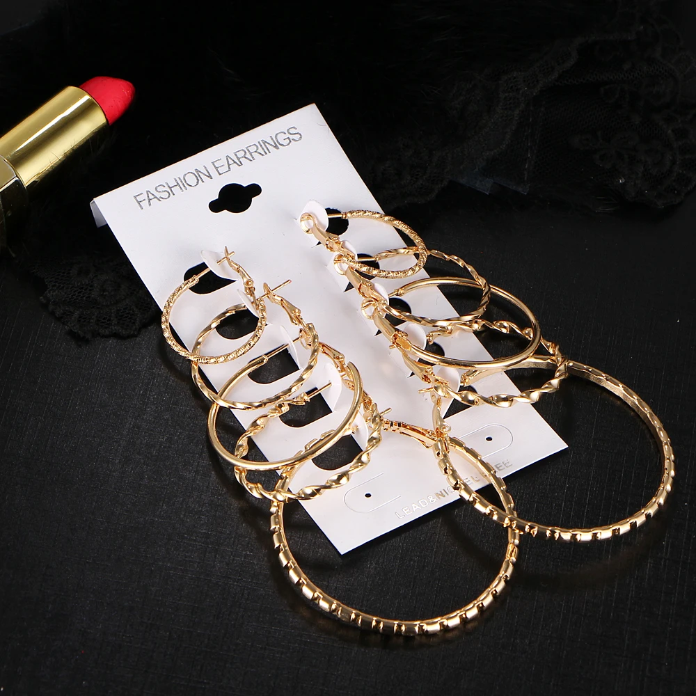 Женские Геометрические серьги-гвоздики IF ME большие круглые серьги в стиле