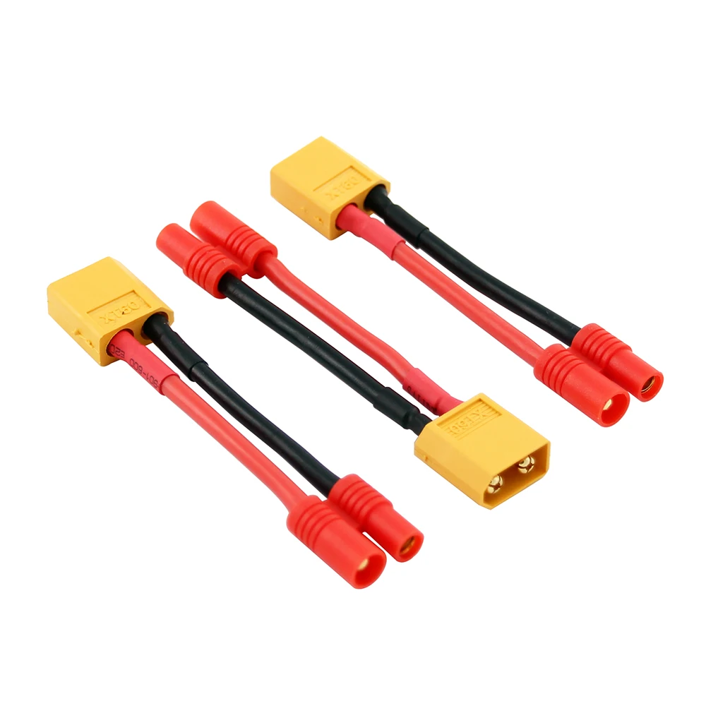 5/20 шт XT60 папа к HXT 3 5 мм Женский адаптер с 14awg 2in кабель для Walkera QR X350 Turnigy LiPo|Детали и