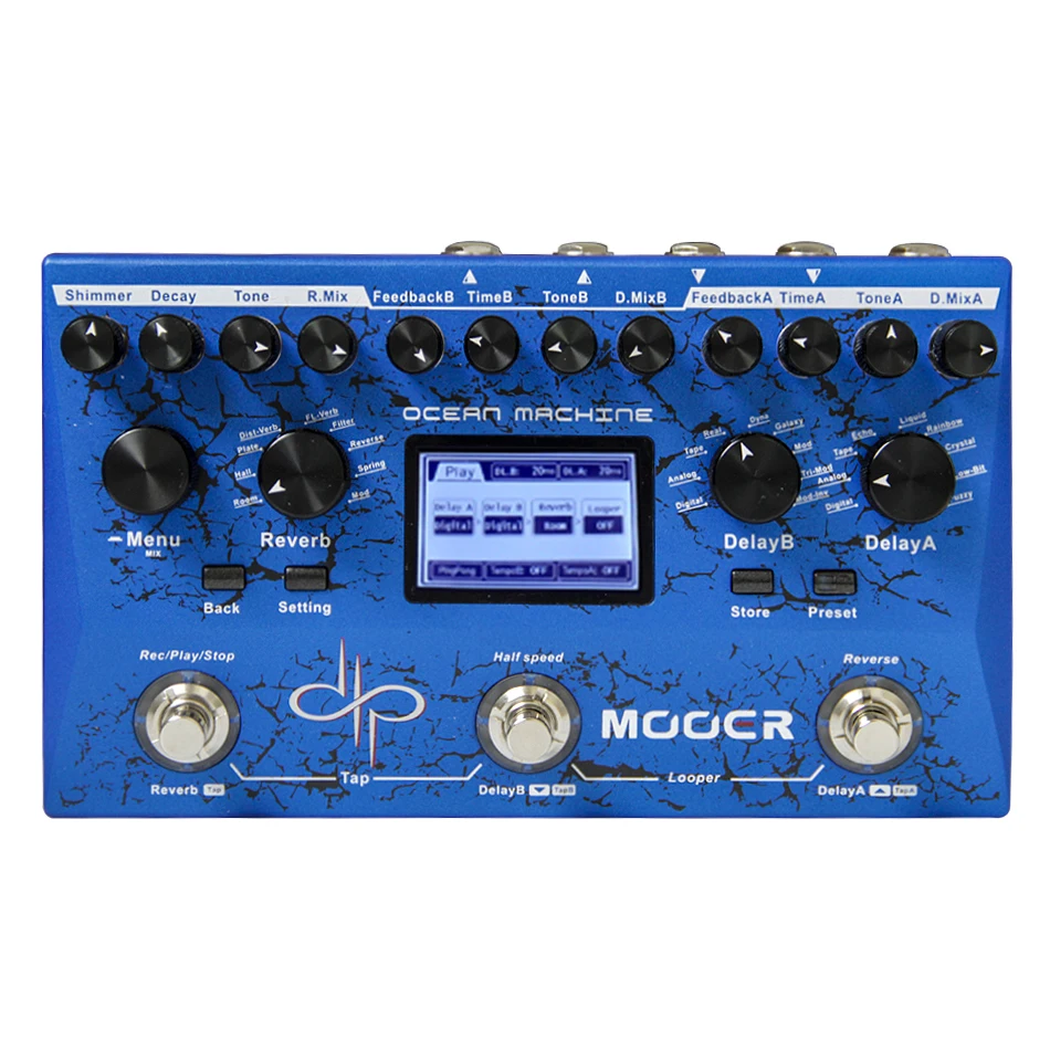 Mooer машина создающая волны Professional High Fidelity задержки/реверберации/Лупер гитары