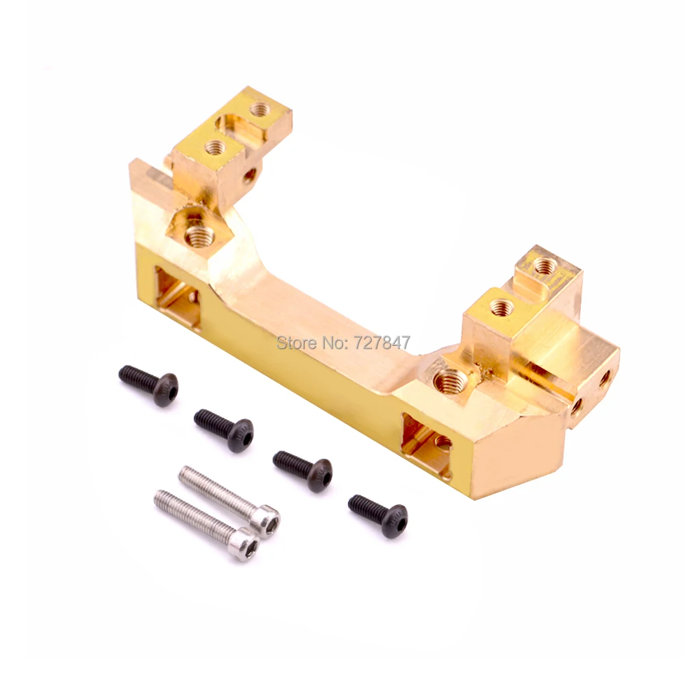 

1/10 RC TRX4 Front Bumper Mount Gold Servo Relocation Mount For Traxxas TRX-4