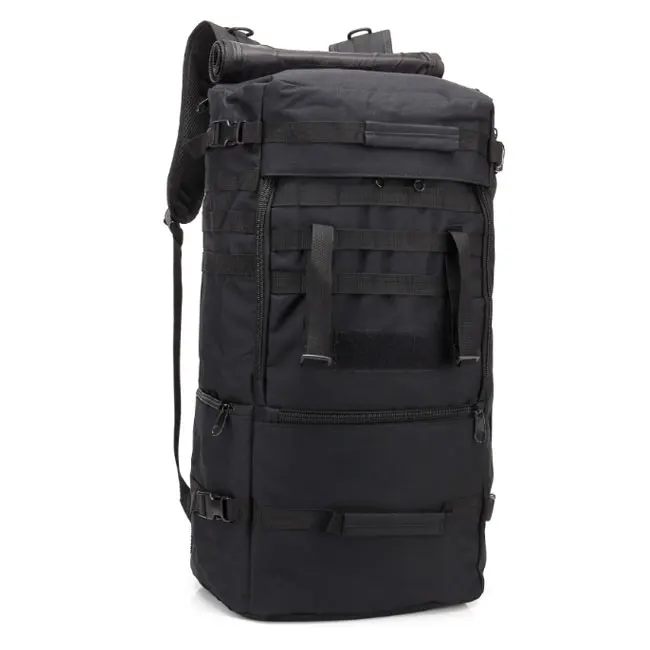 Black Открытый 60л Военная Тактическая Сумка охотничий походный рюкзак для ноутбука Molle нейлоновый Водонепроницаемый Военный Рюкзак Спортивная Сумка - Цвет: Black