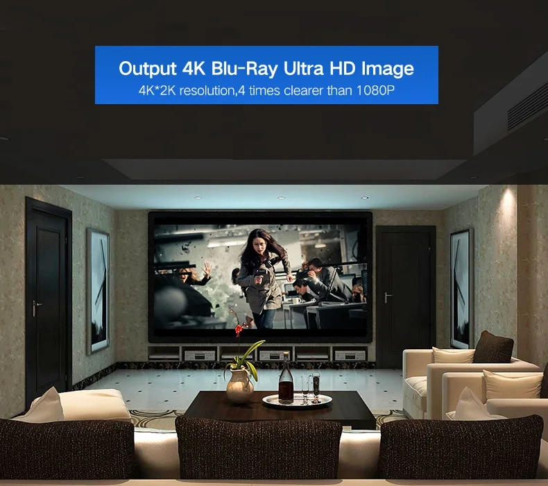 Кабель HDMI совместимый с 4K позолоченным разъемом Поддержка Ethernet 3D возврат аудио