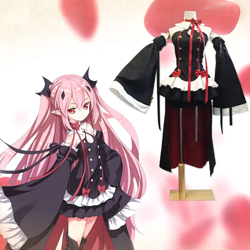 Соблазнительные костюмы Krul Tepes для женщин косплей Owari no Seraph конец третий