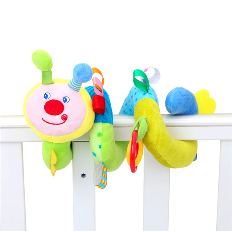 Детская коляска удобная мягкая погремушка с животными детская игрушки для