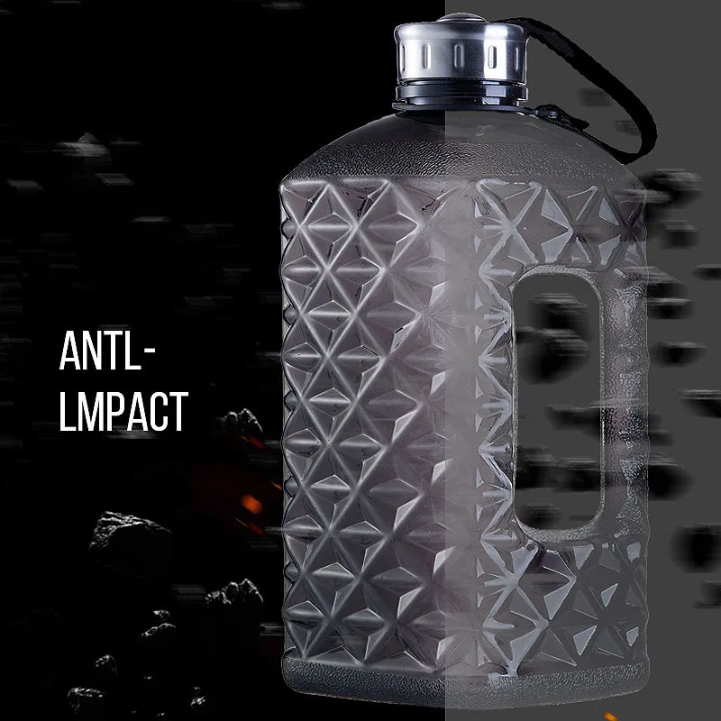 Креативная Спортивная бутылка для воды в форме бриллианта BPA Free 2.2L/75oz большая