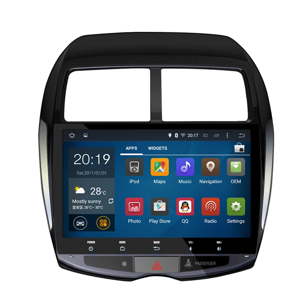 Android 10 8 ядерный автомобильный Радио мультимедийный плеер 2 din dvd GPS для Mitsubishi ASX 2010