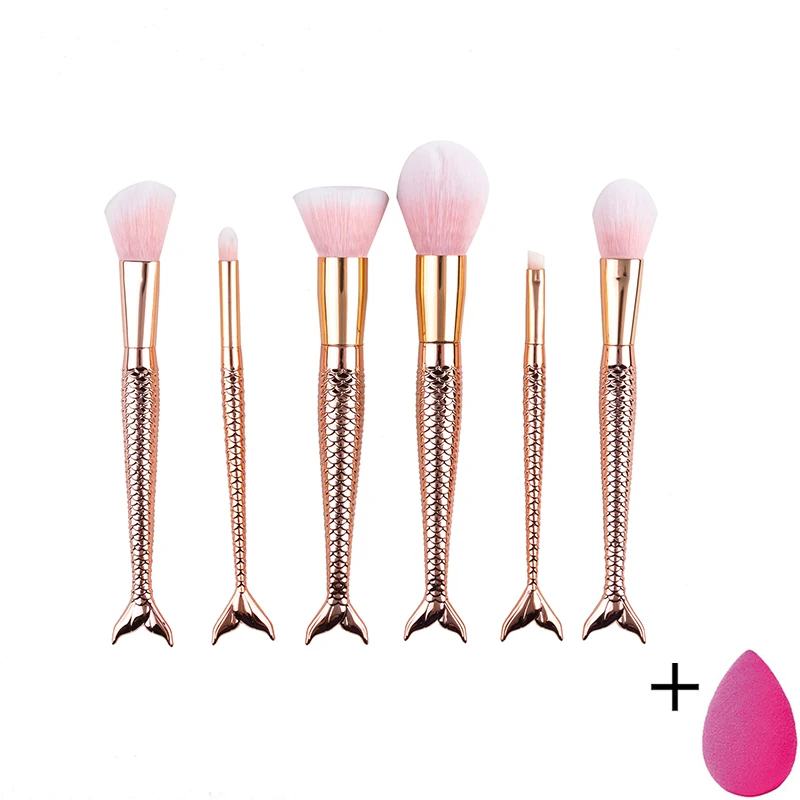 6 шт. Pro Макияж Расчёски для волос комплект Основа макияжа лица смешивания